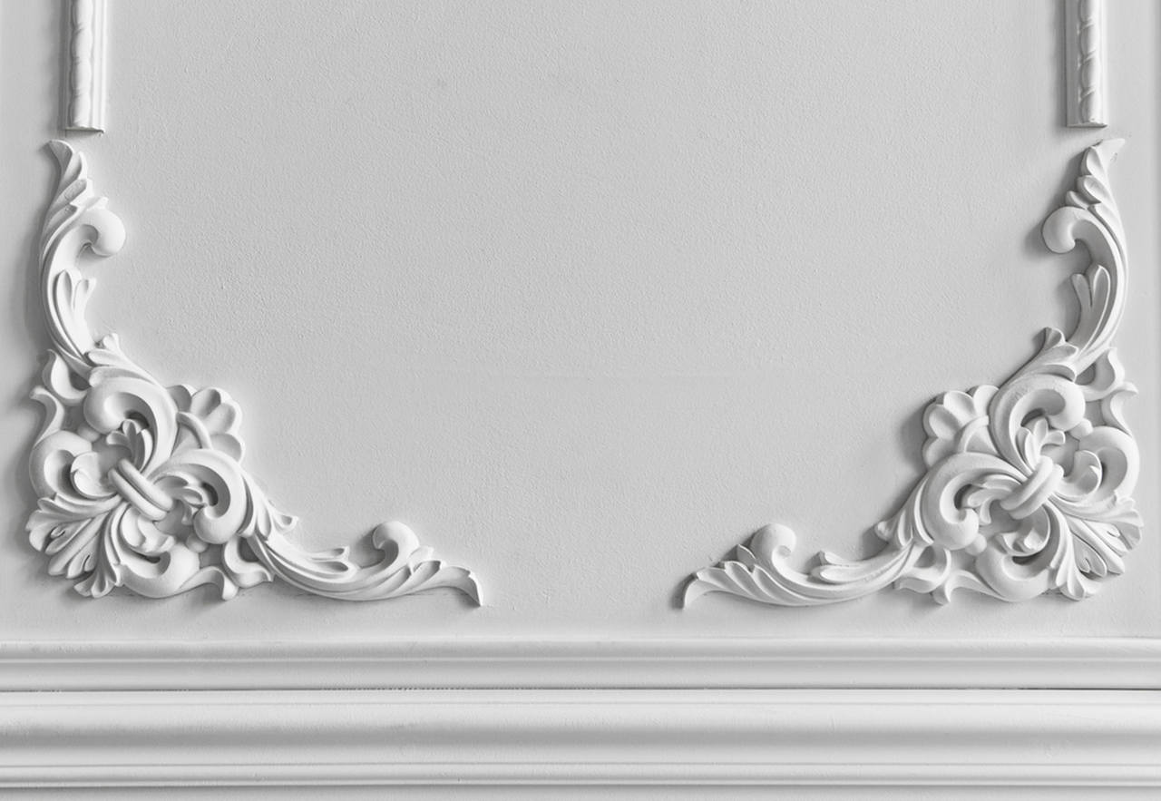 motife sahip alçıpan tavan