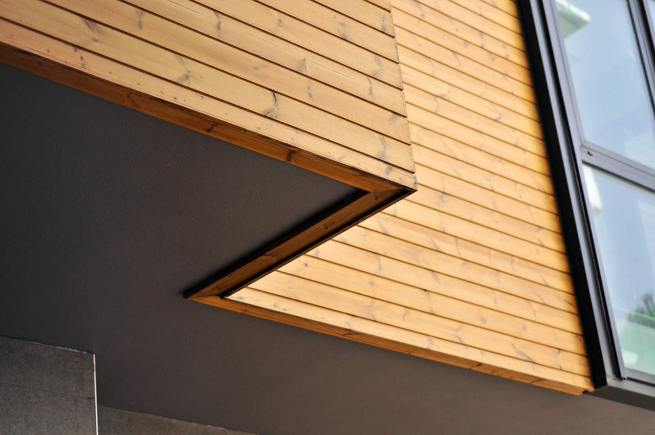 wooden exterior cladding
